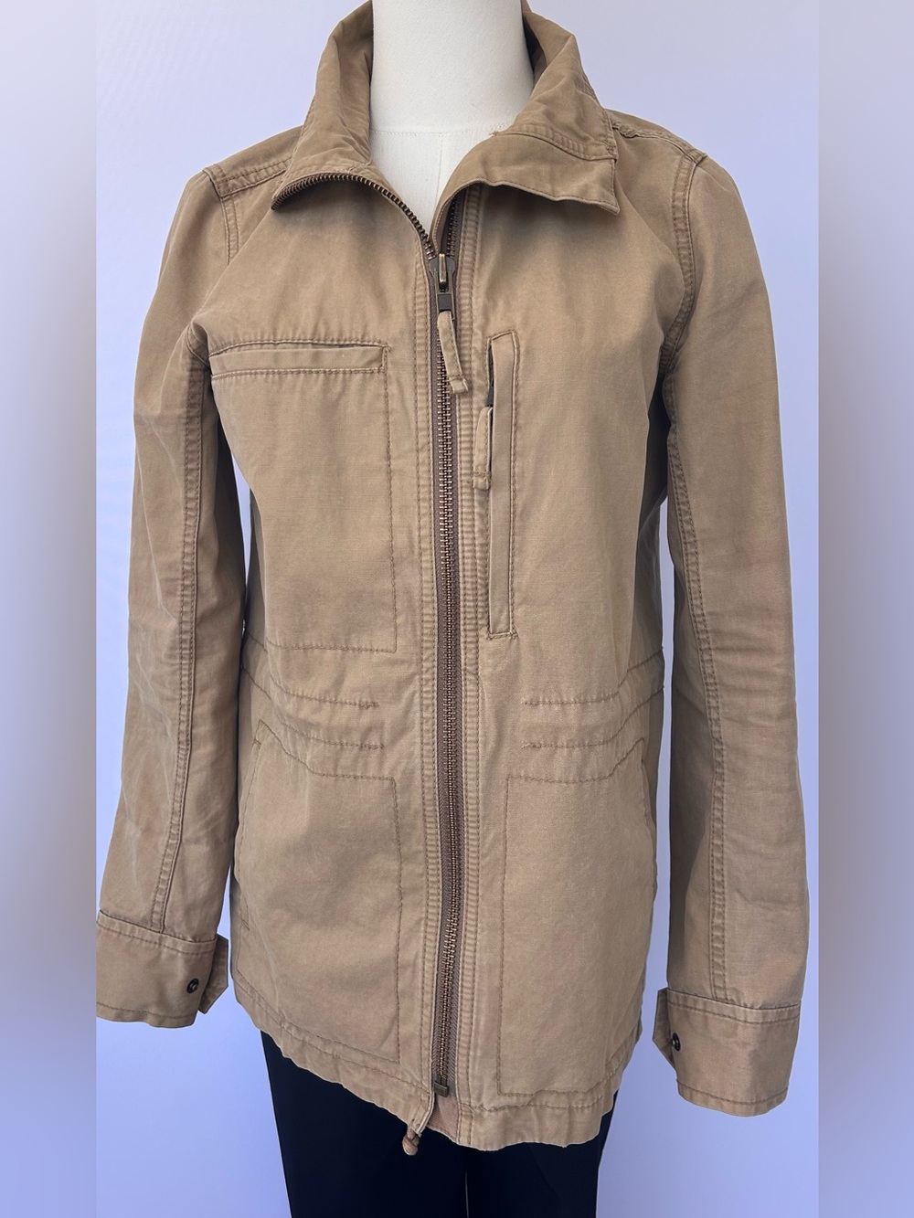 Madewell Women’s Fleet Utility Jacket Full Zip Multi Pockets‎ Size Small